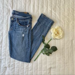 Blue American Eagle Skinny Jeans Distressed Size 4